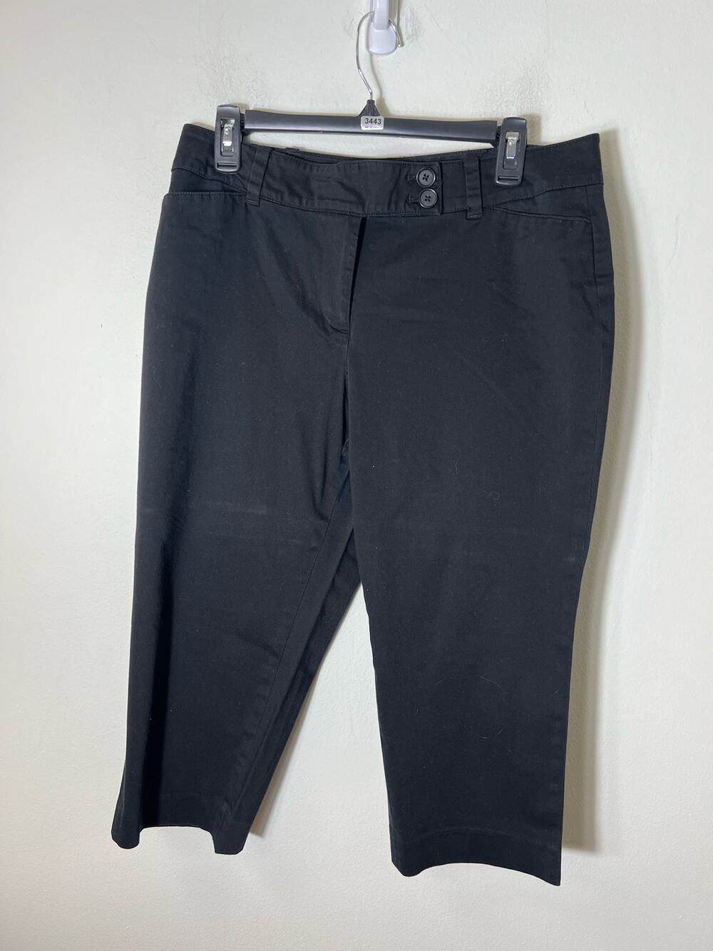 Ann Taylor Black Culottes Sz 10P